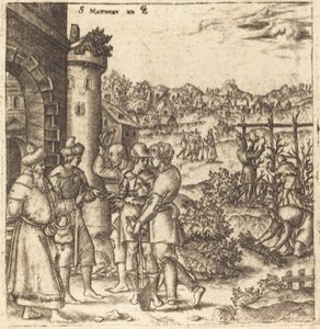De gelijkenis van de arbeiders in de wijngaard door Leonard Gaultier
