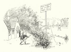 Kleine Tommy Tittlemouse (gravure) door Leonard Leslie Brooke