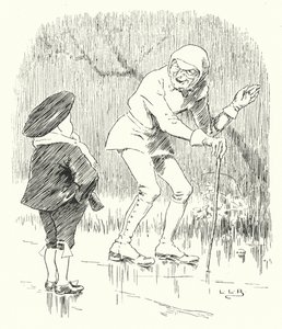 Op een mistige vochtige ochtend, toen het weer bewolkt was door Leonard Leslie Brooke