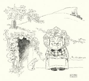 Er was een oude vrouw, woonde onder een heuvel door Leonard Leslie Brooke
