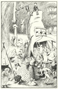 Er was een oude vrouw die in een schoen woonde door Leonard Leslie Brooke