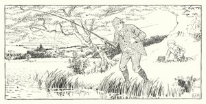 Wanneer de wind uit het oosten komt (gravure) door Leonard Leslie Brooke