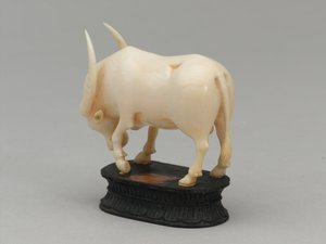 Zwarte loper, schaakstuk, India, circa 1820 door Leonard Limousin