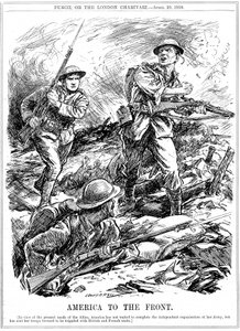 Amerikaanse versterkingen om de geallieerde troepen te helpen voordat het hoofdleger van de VS arriveerde, Eerste Wereldoorlog, 1918