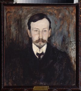 Portret van de schrijver Ivan Alexejevitsj Boenin door Leonard Viktorovich Turzhansky
