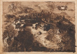 Een Versterkte Stad (recto); Een Geometrisch Ontwerp (verso)