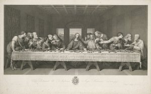 Het Laatste Avondmaal, getekend door Teodoro Matteini, gegraveerd door Raphael Morghen