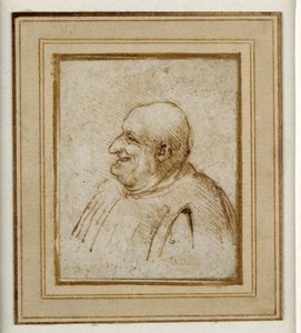 Een karikatuur door Leonardo da Vinci
