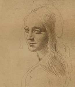 Een vrouwenhoofd, ca. 1472-ca. 1519, 1883 door Leonardo da Vinci