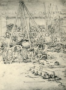 Een scène in een arsenaal, c1485-1490, 1943 door Leonardo da Vinci