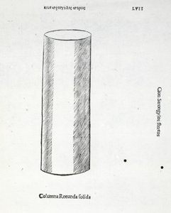 Columna rotunda solida, illustratie uit 