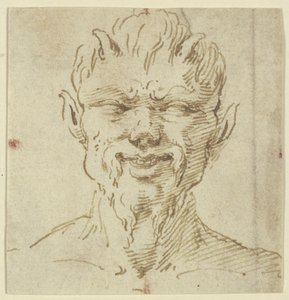 Faunhoofd door Leonardo da Vinci