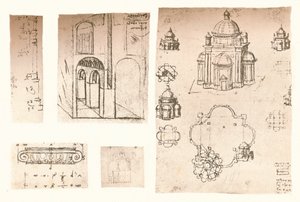 Vijf architecturale tekeningen, c1472-c1519