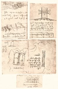 Vier Topografische Tekeningen door Leonardo da Vinci