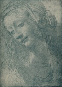 Hoofd van een Maagd, ca. 15e eeuw, 1932 door Leonardo da Vinci