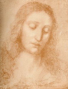 Hoofd van de Verlosser, 15e eeuw, 1932 door Leonardo da Vinci
