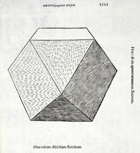 Hexaedron abscisum solidum, illustratie uit 