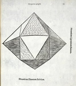 Hexaedron elevatum solidum, illustratie uit 