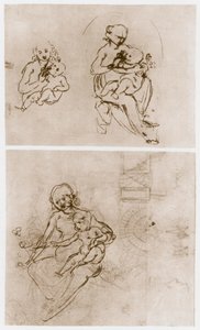Madonna met de Bloem, ca. 1478 door Leonardo da Vinci