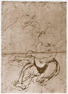 Madonna met de Fruit-Schaal door Leonardo da Vinci
