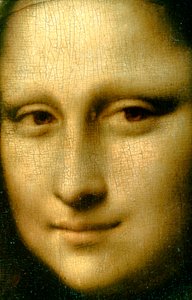 Portret van Mona Lisa (detail)