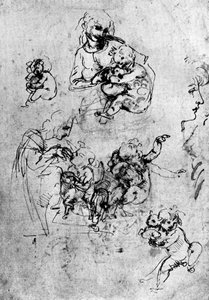 Studies voor een Madonna Del Gatto, 15e eeuw