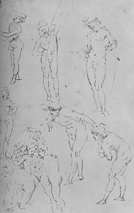 Studies van figuren en een groep figuren, ca. 1500-1945