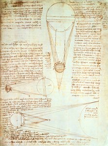 Studies van de Verlichting van de Maan, fol. 1r uit Codex Leicester, ca. 1506-08 door Leonardo da Vinci