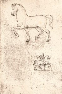 Studie voor het Sforza-monument, ca. 1482-1499, 1883