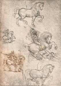 Studie voor het Sforza-monument, c1482-c1499 1883