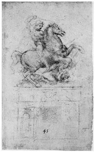 Studie voor het Trivulzio-monument, ca. 1508, 1954