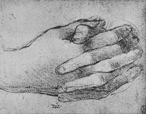 Studie van Gevouwen Handen, c1480