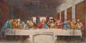 Het Laatste Avondmaal, 1494-1498 door Leonardo da Vinci