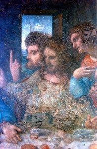 Het Laatste Avondmaal (detail), 1495-1498 door Leonardo da Vinci