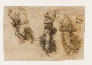 Drie dansende vrouwelijke figuren, 1517-1518
