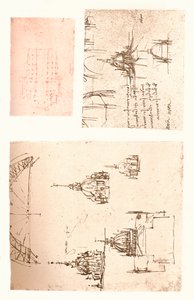 Drie tekeningen van de kathedraal van Milaan, ca. 1472-ca. 1519, 1883