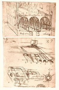 Twee architecturale tekeningen, c1472-c1519 1883