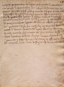 Ongesigneerd uittreksel uit de Codex Trivulzianus door Leonardo da Vinci