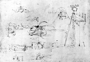 Wapenontwerpen, fol. 40v-a door Leonardo da Vinci