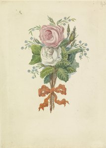 Rozen met de silhouetten van de Koninklijke familie, 1816 door Leonardus Schweickhardt