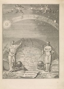 Astronomie en Geografie met meetinstrumenten door Leonardus Valck