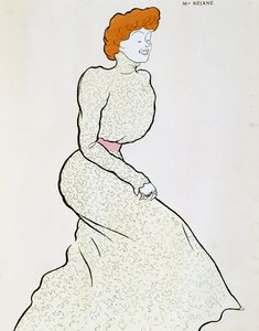 Actrice Gabrielle Rejane, tekening door Leonetto Cappiello
