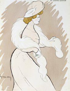 Actrice Jeanne Granier, tekening door Leonetto Cappiello door Leonetto Cappiello