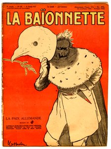 Omslag van La Baionnette, Satirisch in kleuren