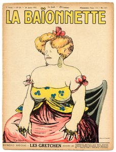 Omslag van La Baionnette, Satirisch in kleuren door Leonetto Cappiello