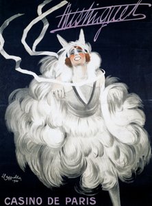 Mistinguett (1872-1956) in Casino de Paris door Leonetto Cappiello