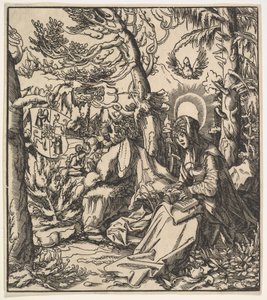 Sint Ita van Toggenburg, uit de Habsburgse heiligen, 1516-18 door Leonhard Beck