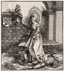 Heiligen verbonden met het Huis van Habsburg: Een algemeen overzicht van de voorouders van keizer Maximiliaan I door Leonhard Beck