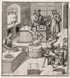 Jonge Maximiliaan in de Munt door Leonhard Beck