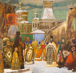 Paasprocessie door Leonid Mikhaylovich Brailovsky